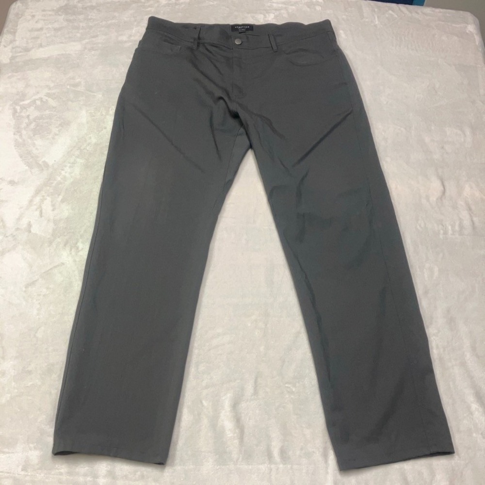Unbound Merino 5-Pocket Travel Pants Wool Blend Gray Canada Made Fits 38x31